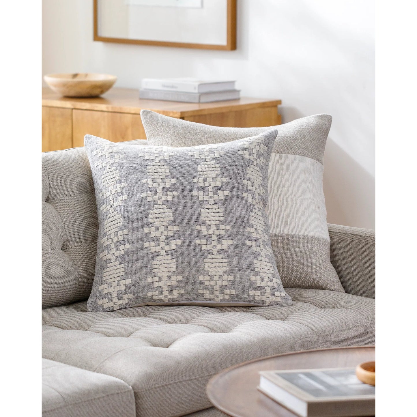 008 SI-2099814,SI-2099815,SI-2099817,SI-2099818,SI-2099820,SI-2099821 | Lifestyle | Elara Pillow - 523917 by Livabliss. Made from cotton, wool, polyester in a modern style.