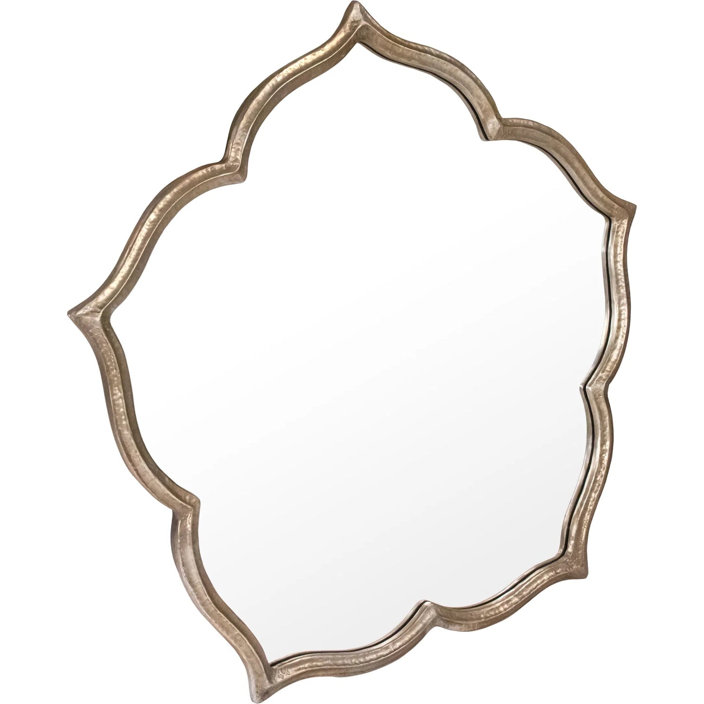 002 SI-2448711 | Additional Silo | Ariel Mirror by Zentique in distressed silver. Made from iron, mirror, mdf in a unique style.