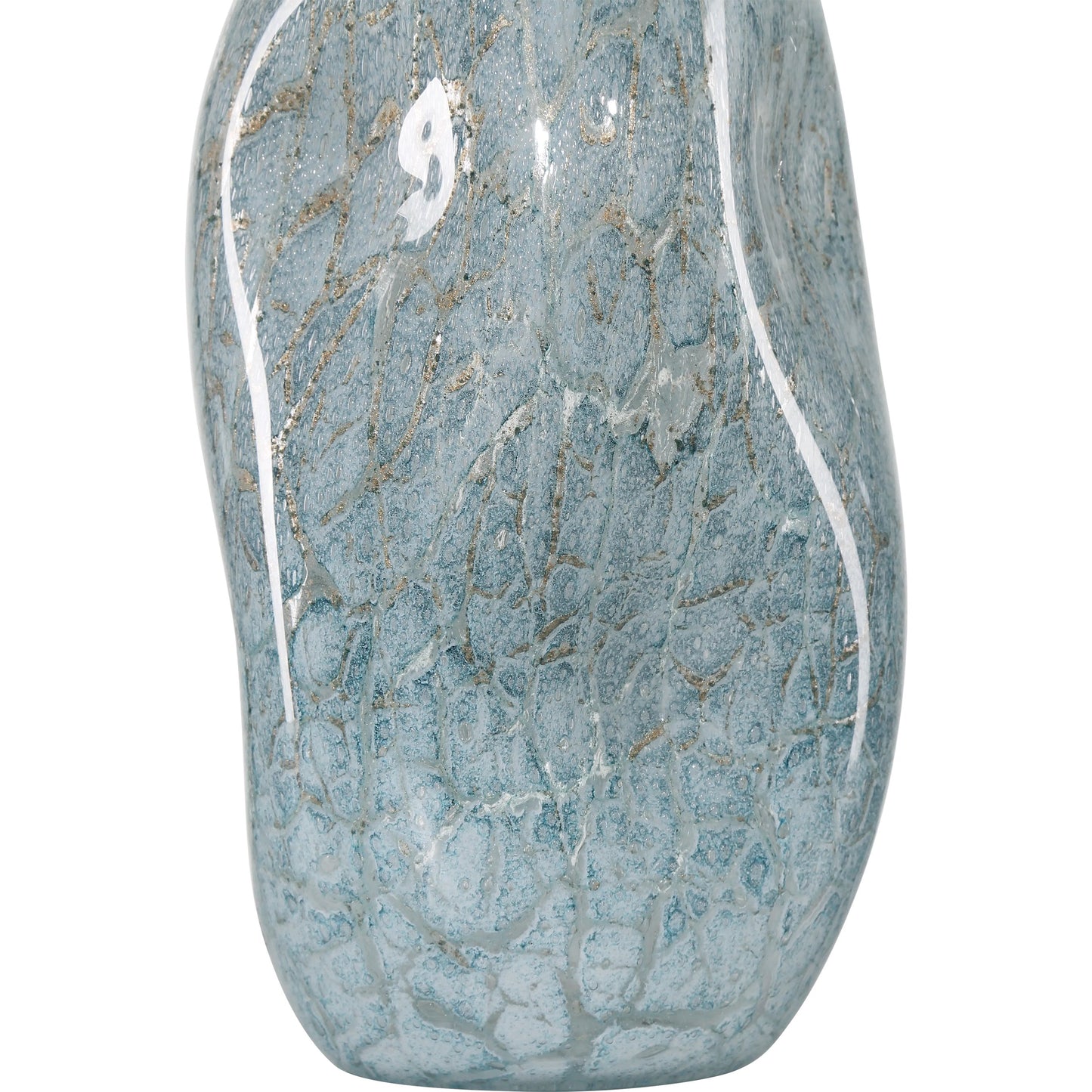 007 SI-2191863 | Additional Silo | Tyne Vase by Currey and Company in pale blue, gold. Made from glass in a modern style.