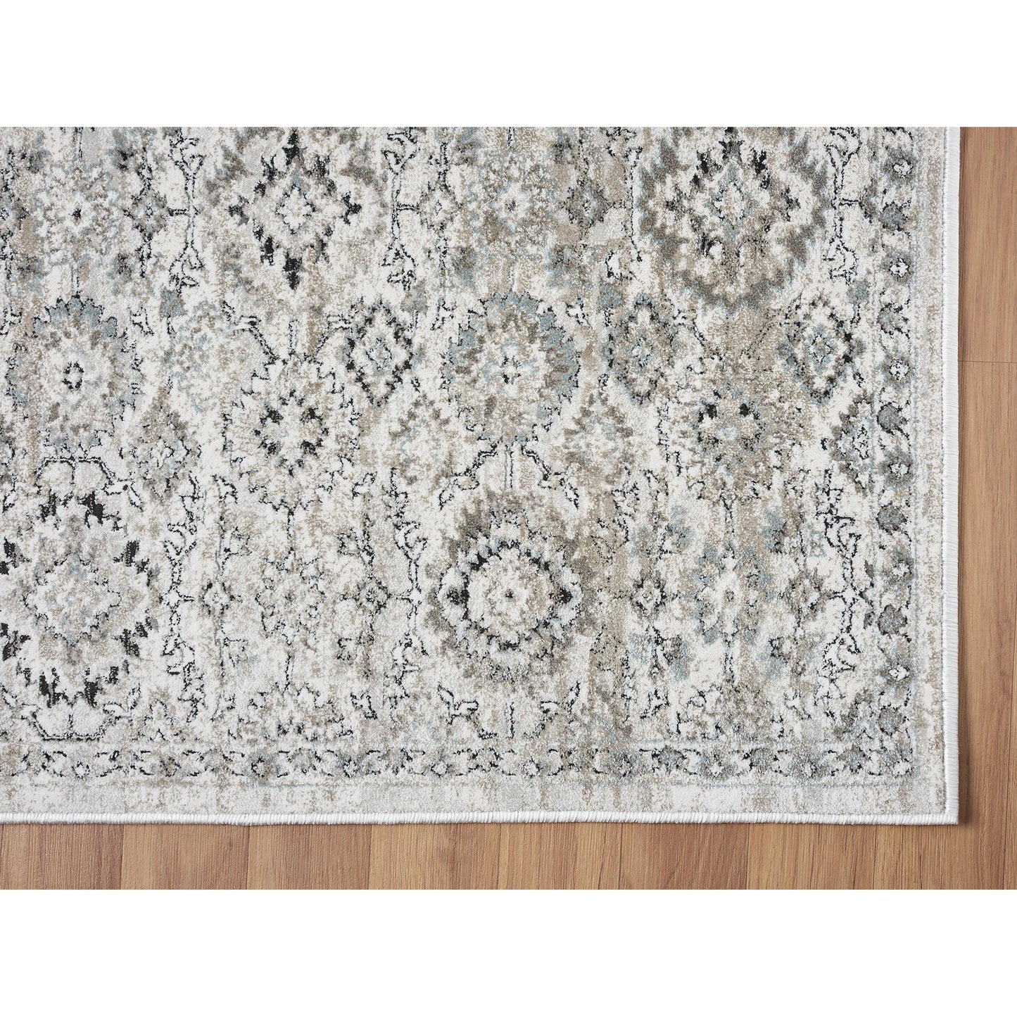 009 SI-2633696,SI-2633697,SI-2633698,SI-2633699,SI-2633700,SI-2633701 | Closeup | Ember Rug - EB2004 by Kalaty in grey. Made from polyester in a unique style.