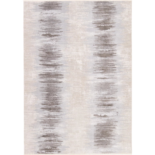 En Blanc EBC13 Rug by Jaipur Living in light gray, taupe, white. Made from 70% viscose, 30% polyester in a unique style.