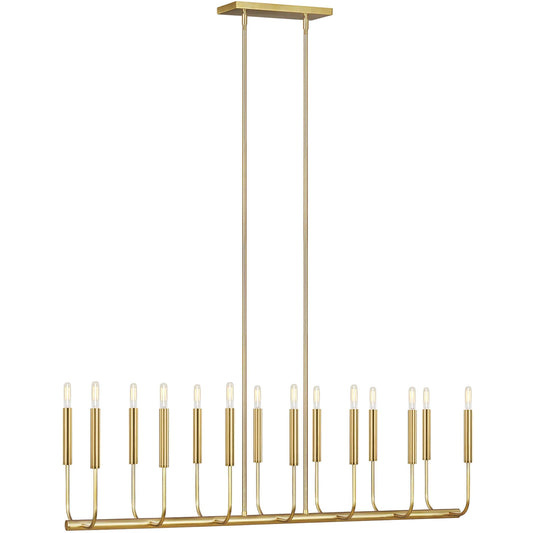 Brianna Linear Chandelier by Generation Lighting. Made from steel in a modern style.