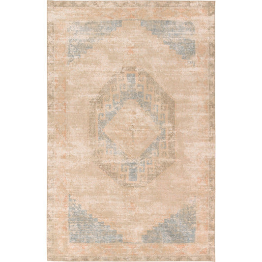 Edage EDA01 Rug by Jaipur Living in tan, blue. Made from 70% jute, 30% polyester in a unique style.