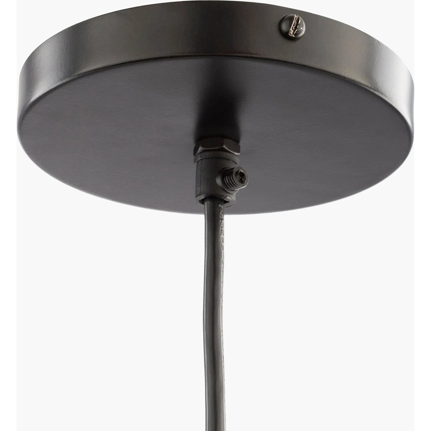 003 SR-756750 | Closeup | Aleena Ceiling Light - 24599 by Surya in white, black, metallic copper and white, grey. Made from metal in a cottage & farmhouse style.