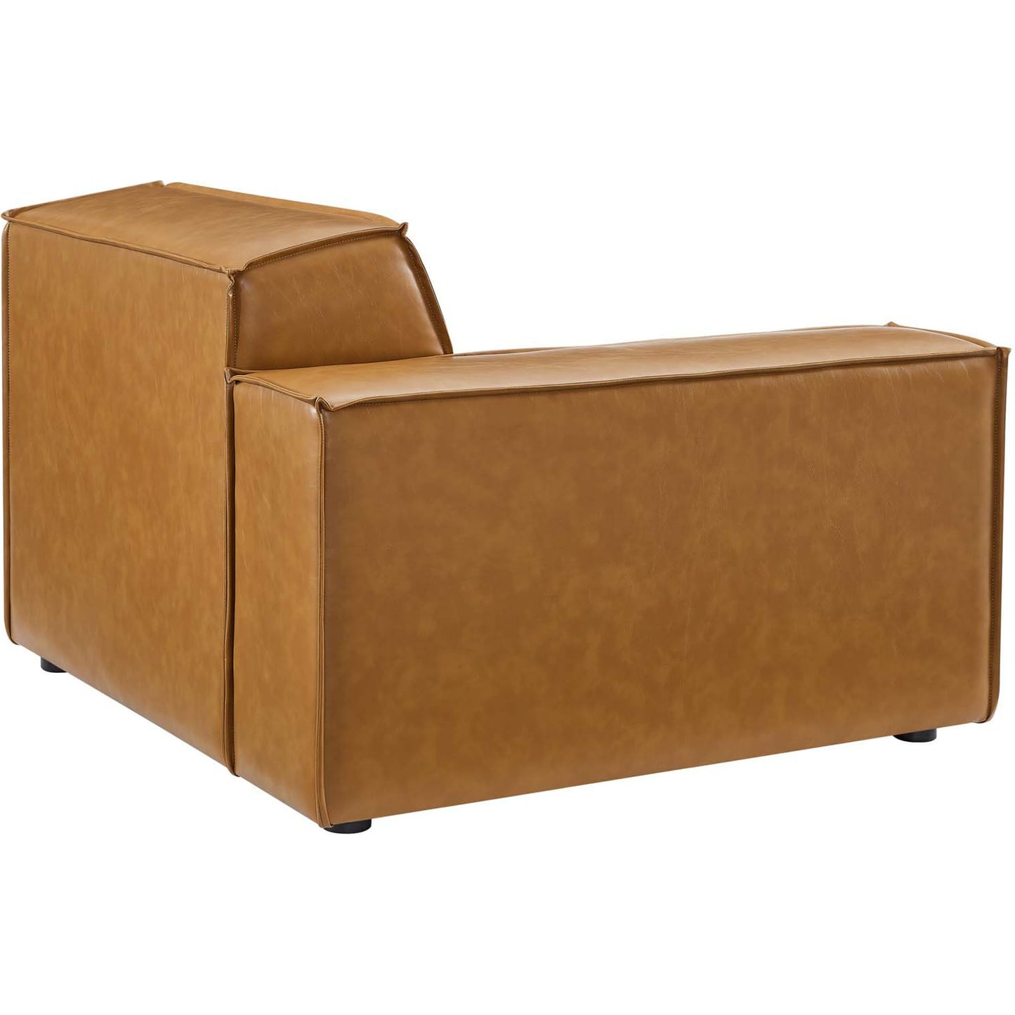005 SI-1712748 | Additional Silo | Kendall Vegan Loveseat by Evans & Londeen in tan. Made from foam density is 30kg, m3, 100% polyester, legs rubberwood, pine solid wood in a modern style.
