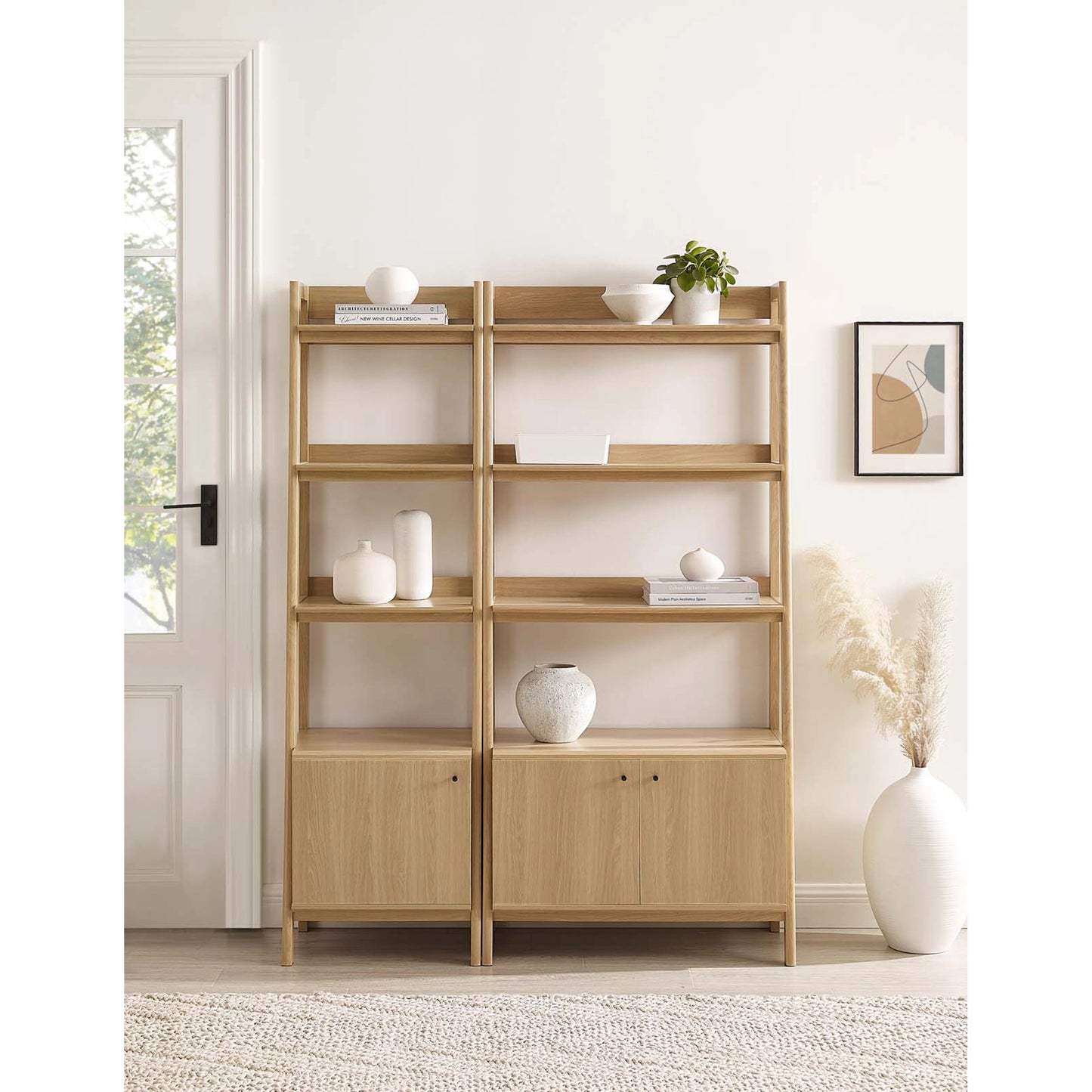 009 SI-2002663 | Lifestyle | Cheshire Wood Bookshelves (Set of 2) by Evans & Londeen. Made from unique in a modern style.