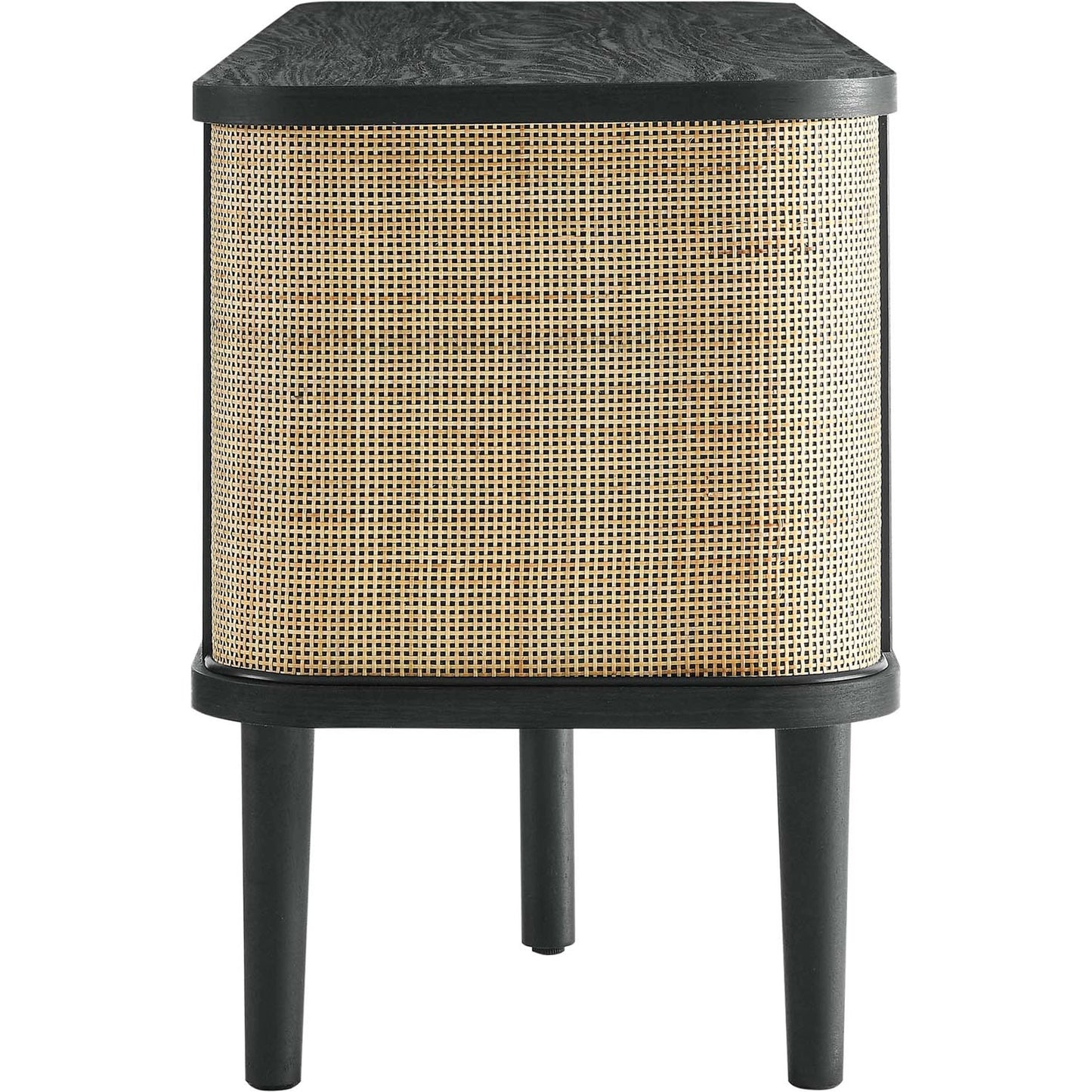 002 SI-2106917 | Additional Silo | Aitkin 60'' Wood TV Stand by Evans & Londeen in black. Made from particle board, mdf in a cottage & farmhouse style.