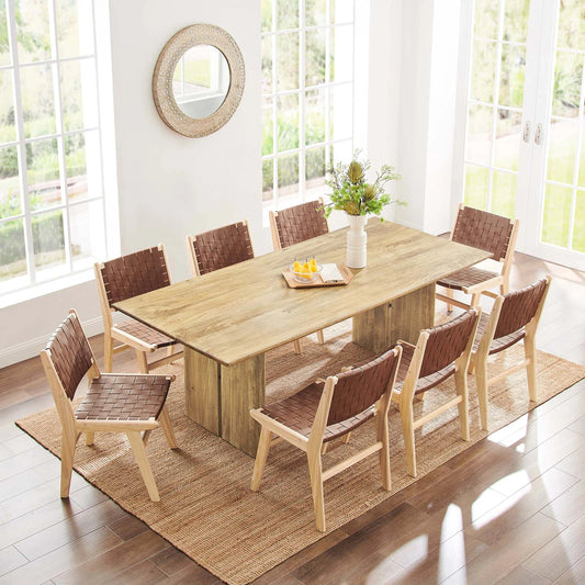 Canton 86" Wood Dining Table by Evans & Londeen. Made from wood in a cottage & farmhouse style.