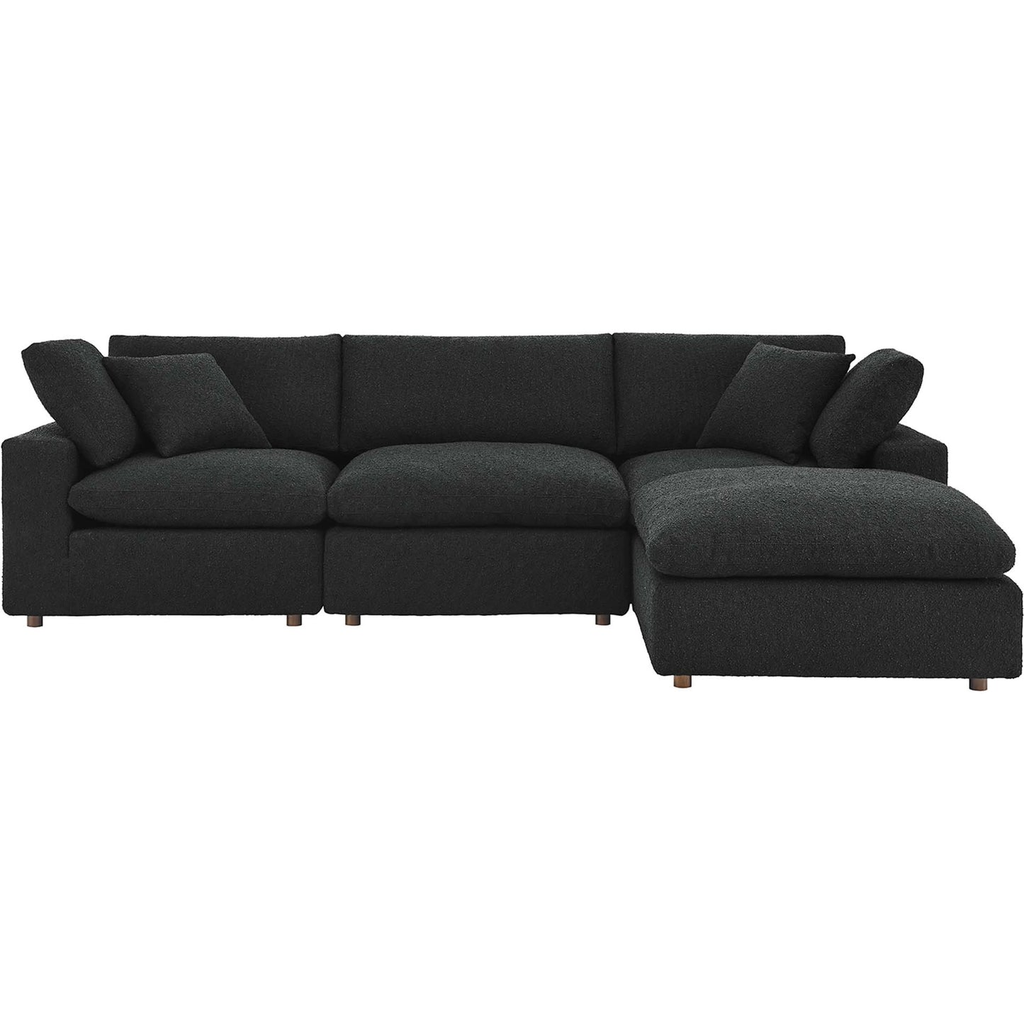002 SI-2107023 | Primary Silo | Wheatland 4-Piece Down Filled Overstuffed Boucle Sectional Sofa by Evans & Londeen. Made from unique in a modern style.