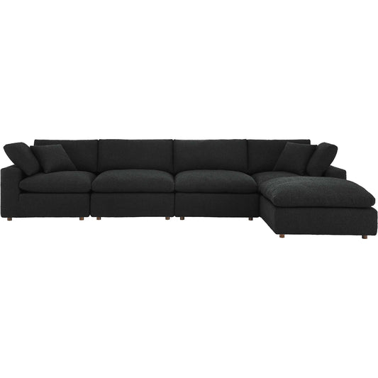 Wheatland 5-Piece Down Filled Overstuffed Boucle Sectional Sofa by Evans & Londeen. Made from unique in a modern style.
