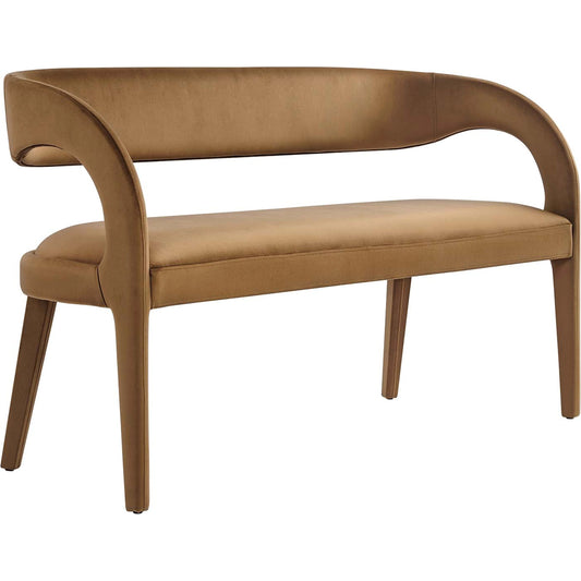 McDuffie Accent Bench by Evans & Londeen in brown. Made from unique in a modern style.