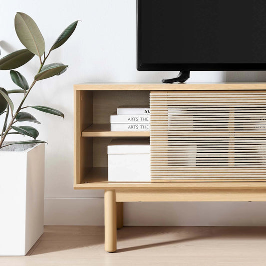 Duplin 59" TV Stand by Evans & Londeen in oak tan. Made from unique in a modern style.