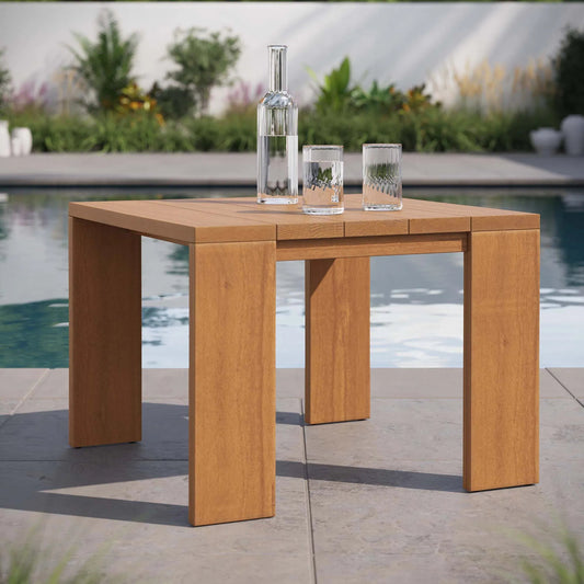 Conejos Acacia Wood Side Table by Evans & Londeen in natural. Made from acacia wood in a transitional style.