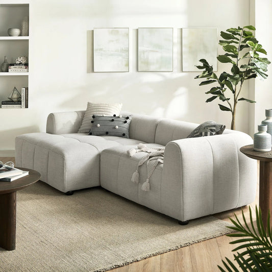 Niobrara Left-Facing Modular Sofa with Chaise by Evans & Londeen. Made from upholstered fabric in a transitional style.