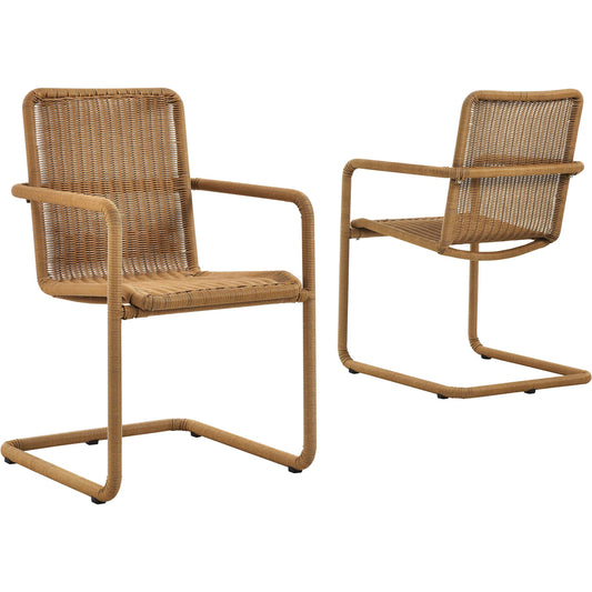 Sun Dining Chairs (Set of 2) by Evans & Londeen. Made from wicker in a rustic style.