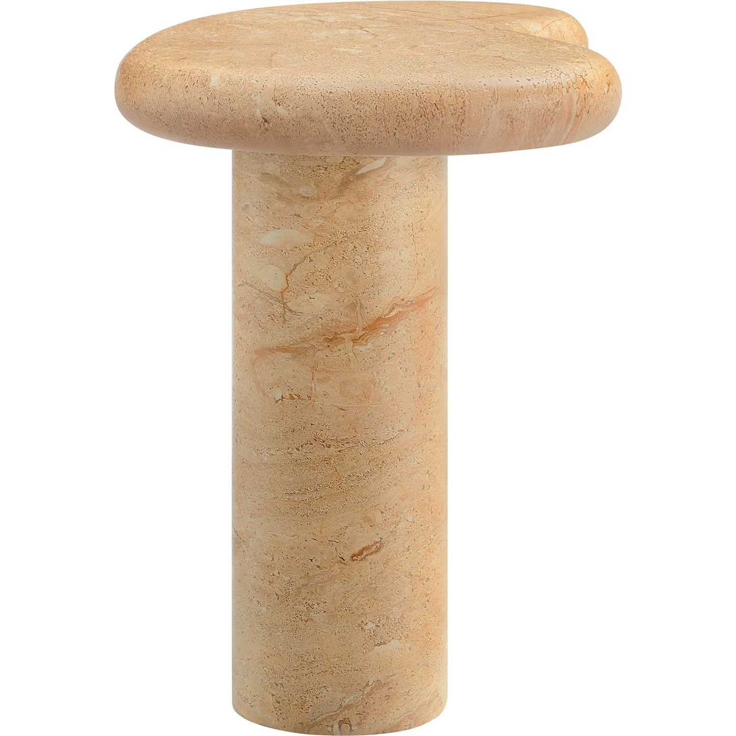 004 SI-2358294 | Additional Silo | Buckeye Outdoor Textured Faux Travertine Side Table by Evans & Londeen in travertine. Made from textured faux travertine in a unique style.