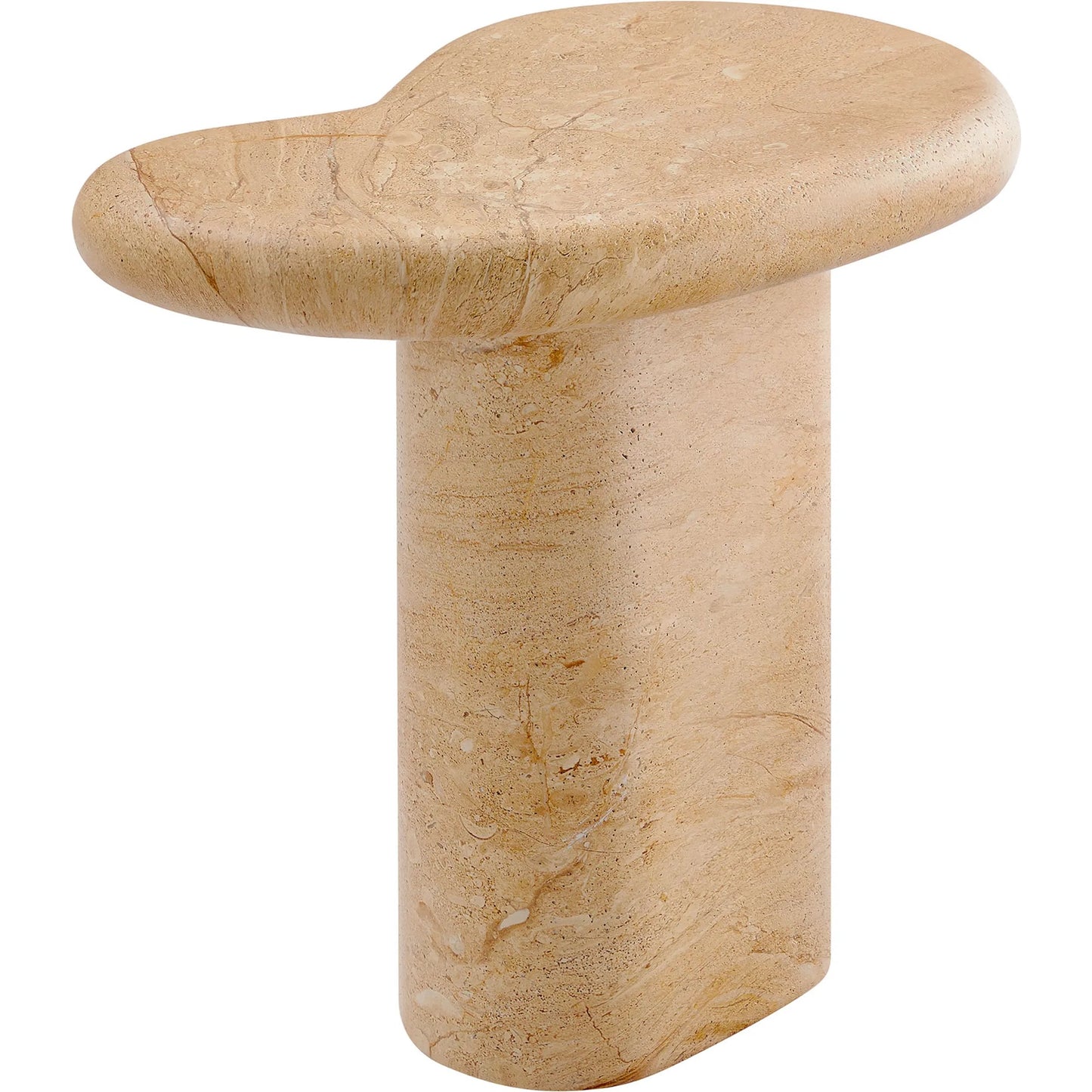 006 SI-2358294 | Additional Silo | Buckeye Outdoor Textured Faux Travertine Side Table by Evans & Londeen in travertine. Made from textured faux travertine in a unique style.