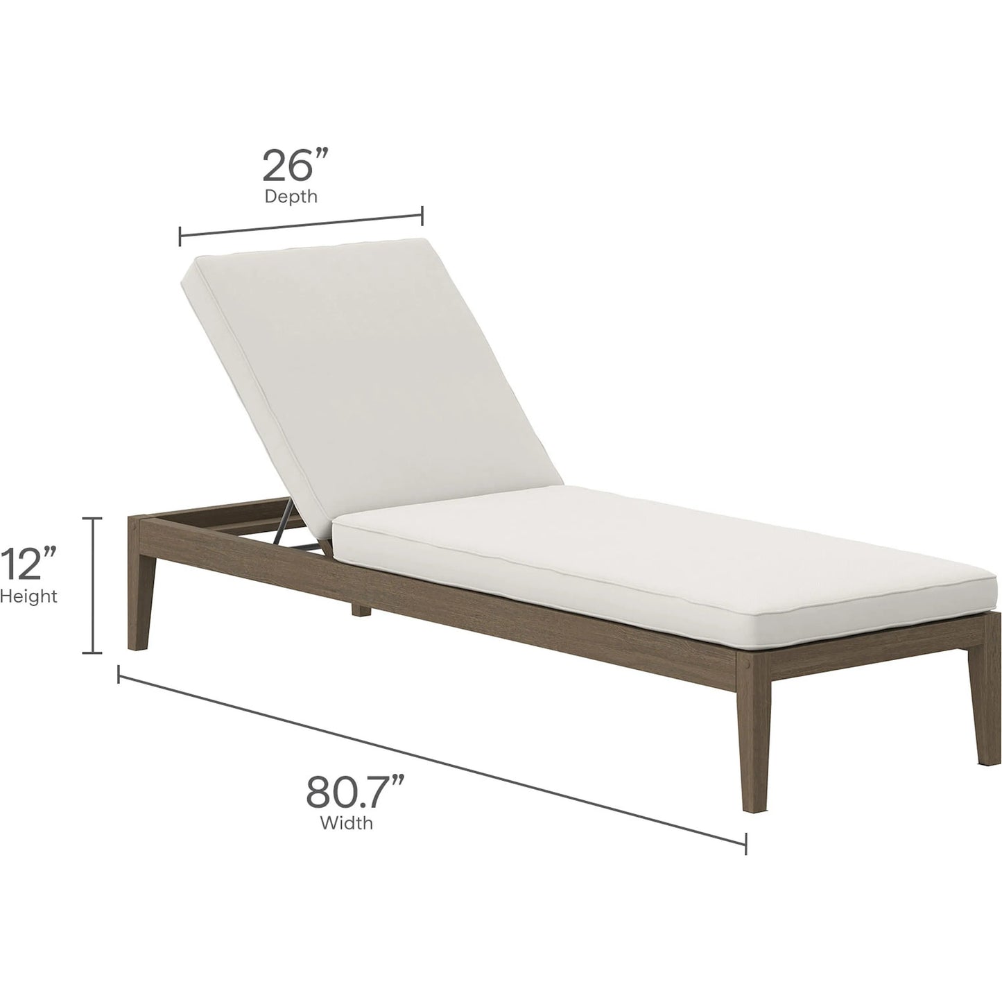 002 SI-2453465 | Additional Silo | Galt Teak Chaise Lounge by Evans & Londeen in weathered gray white. Made from teak in a transitional style.
