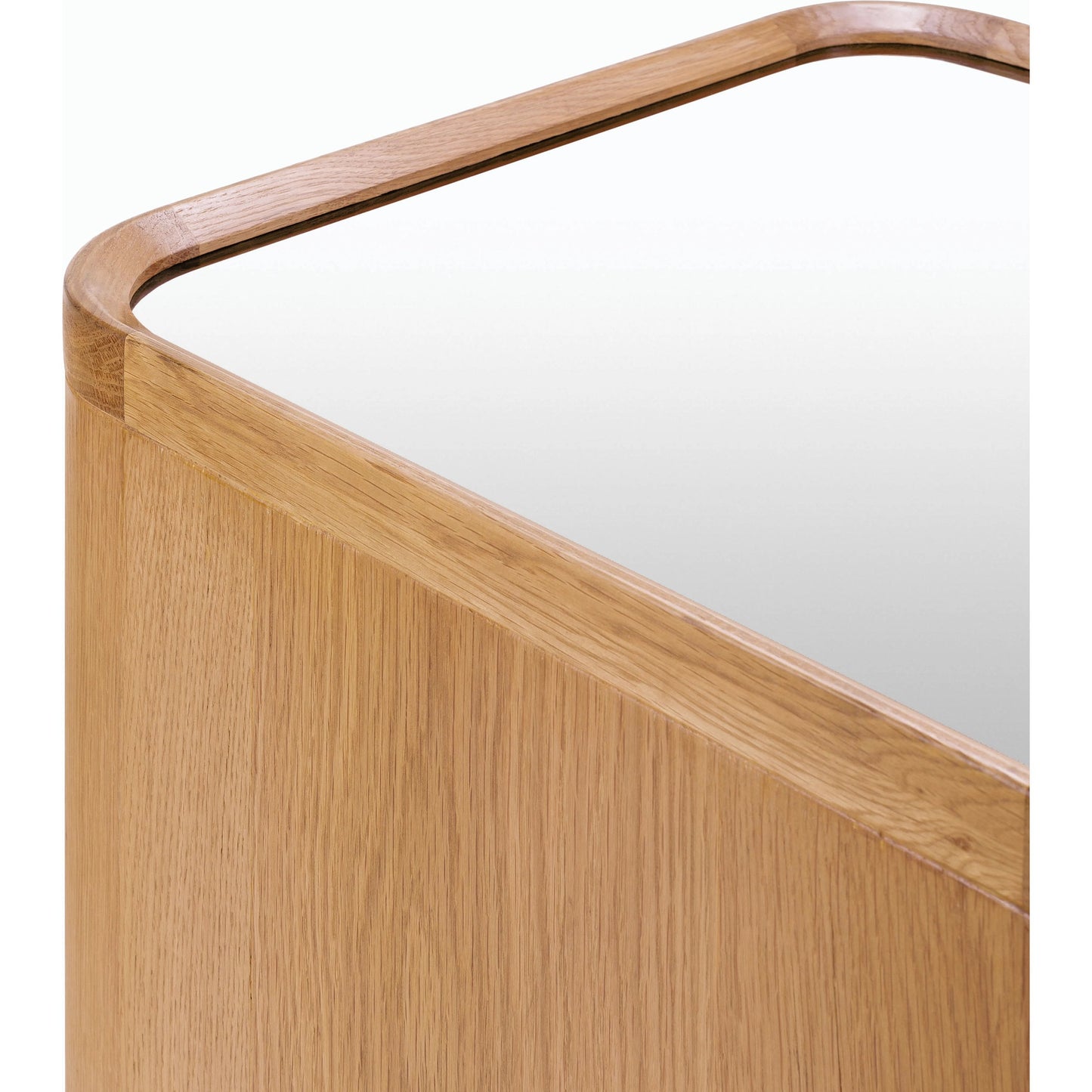 003 SI-2132480 | Closeup | Keres - 526063 by Surya in metallic copper, brown and natural wood, metallic. Made from top: mirror, base: ash in a modern style.