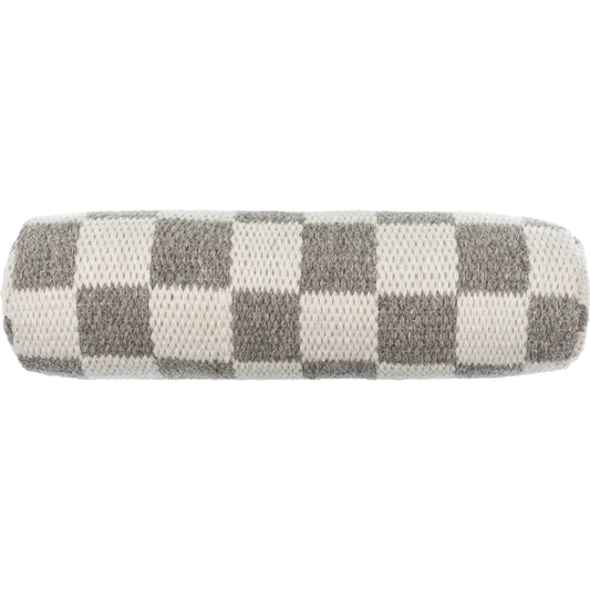 001 SI-2049468,SI-2163185 | Primary Silo | Preethi Pillow - 481396 by Surya in light grey, grey, ash, metallic - silver, sage, nickel, pewter. Made from front: 80% wool, 20% cotton, fill: polyester, polyfill in a modern style.