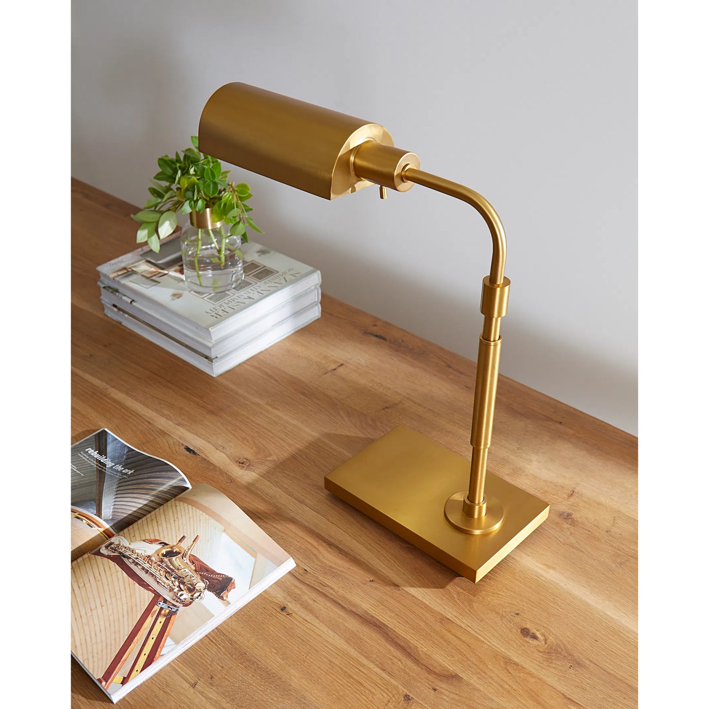 005 SI-2234268 | Unknown | Kenyon Task Table Lamp by Visual Comfort & Co.. Made from steel in a unique style.