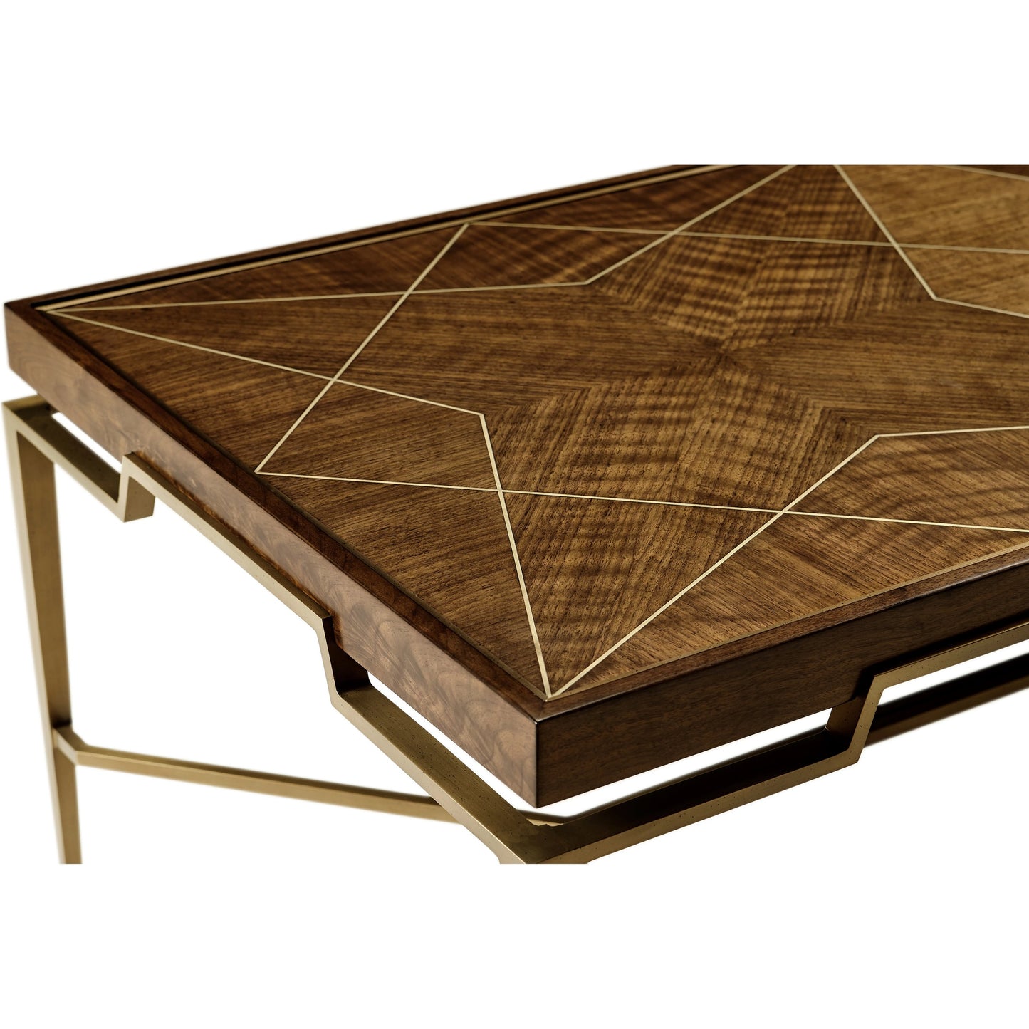 003 SI-1991102 | Additional Silo | Toulouse Cocktail Table by Jonathan Charles in walnut. Made from walnut quarter figured veneer in a modern style.