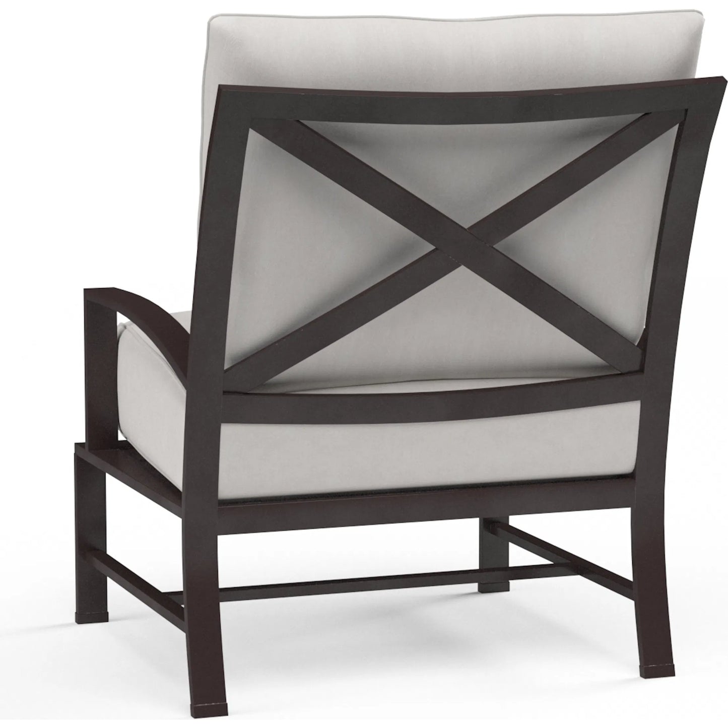 003 SI-2166999 | Additional Silo | La Outdoor Jolla Club Chair by Sunset West in espresso. Made from aluminum in a modern style.