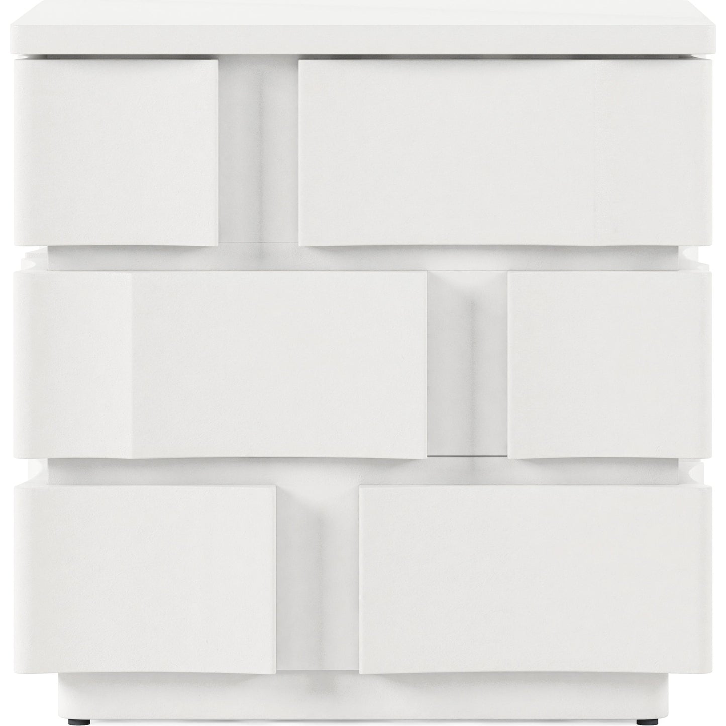 002 SI-2065164 | Additional Silo | Portico Chairside Table by A.R.T. Furniture in white plaster. Made from parawood solids, resin in a modern style.