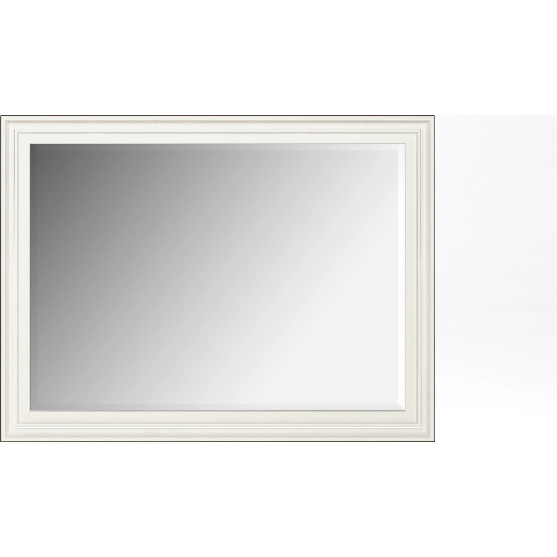 Blanc Landscape Mirror by A.R.T. Furniture in alabaster, burnished bronze. Made from parawood solids, glass in a modern style.
