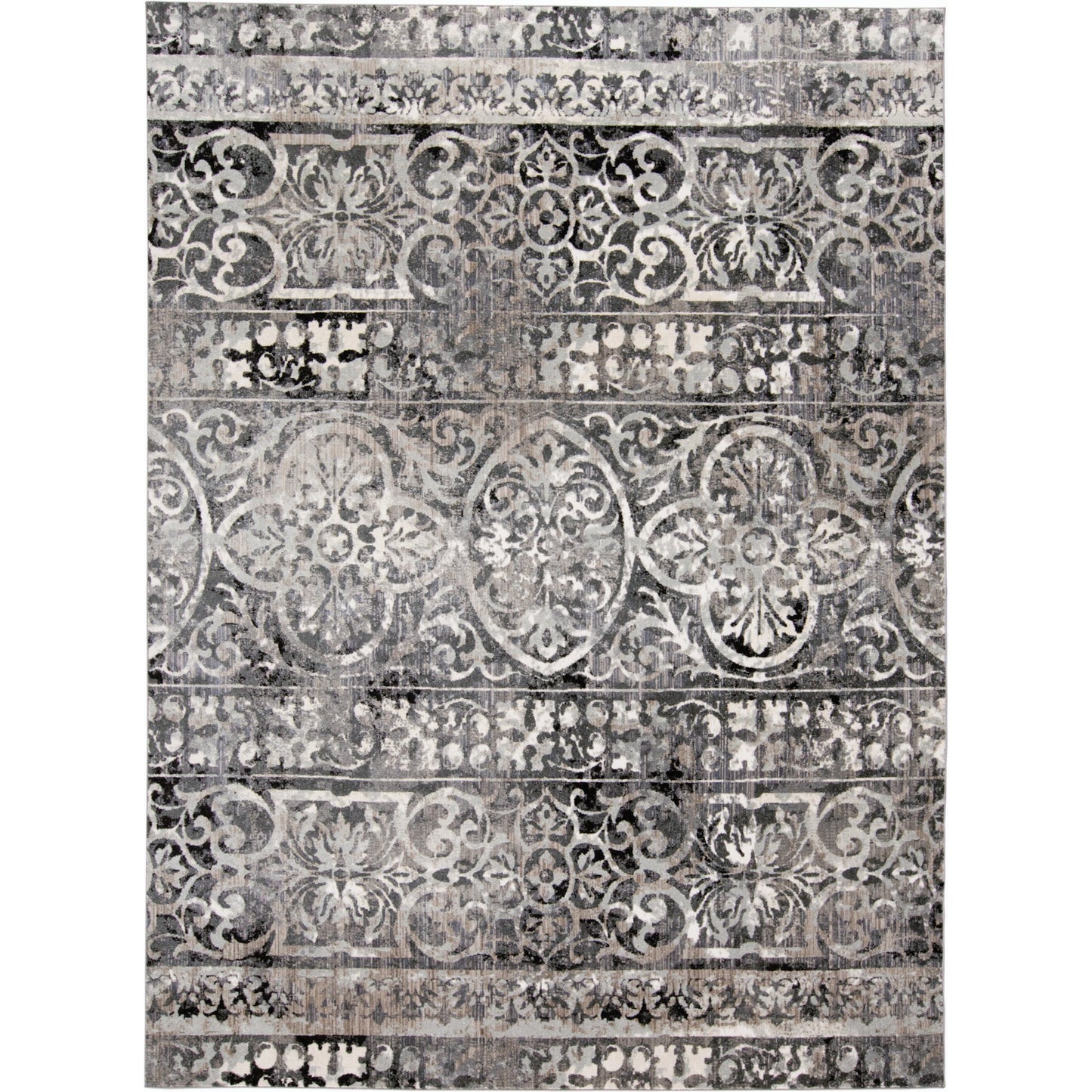 001 SI-2158680 | Primary Silo | Kano Transitional Rug - 8643871F by Feizy in gray, ivory, taupe. Made from polypropylene, polyester in a unique style.