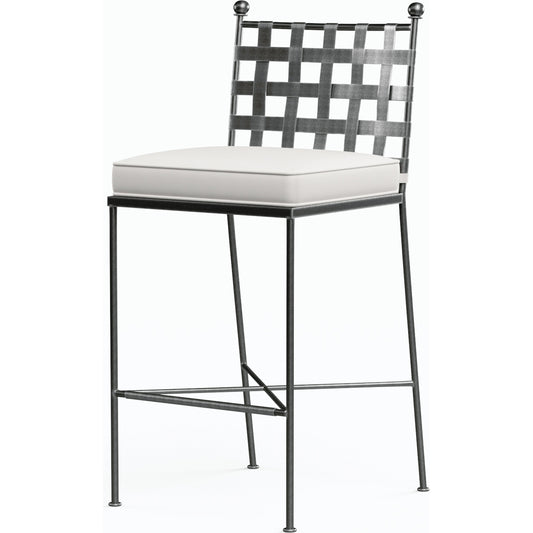 001 SI-2513722 | Primary Silo | Provence Outdoor Barstool by Sunset West. Made from wrought iron in a modern style.