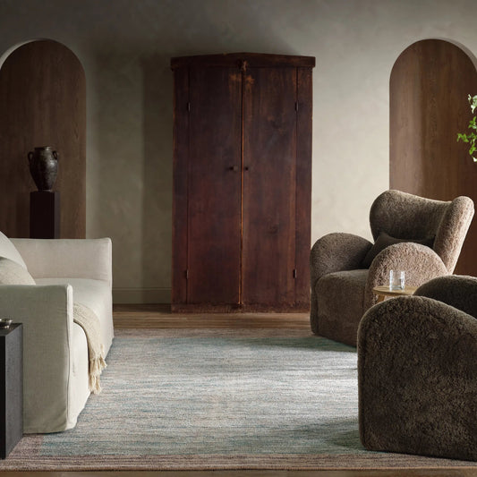 Elaida ELA06 Rug by Jaipur Living in blue, purple. Made from 40% jute 25% polyester 25% cotton 5% wool 5% viscose in a unique style.