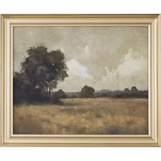 Eldorado Framed Art by Surya in green, brown and hand painted. Made from canvas, polystyrene in a traditional style.