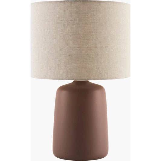 Elio Table Lamp - 538073 by Livabliss in glazed. Made from ceramic, linen, polyester in a modern style.