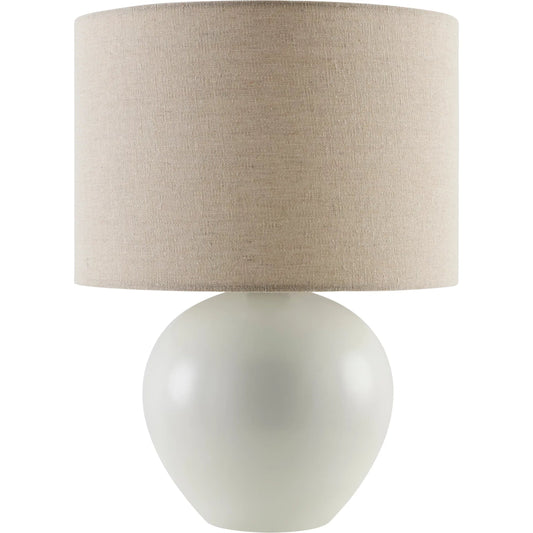 Elio Table Lamp - 538095 by Livabliss in glazed. Made from ceramic, linen, polyester in a cottage & farmhouse style.