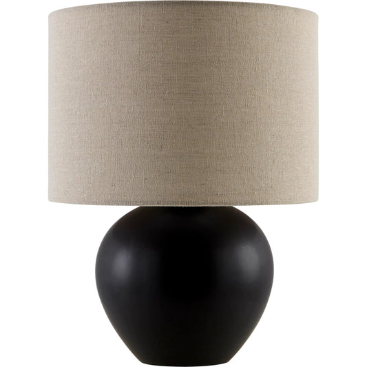 Elio Table Lamp - 538095 by Livabliss in glazed. Made from ceramic, linen, polyester in a cottage & farmhouse style.