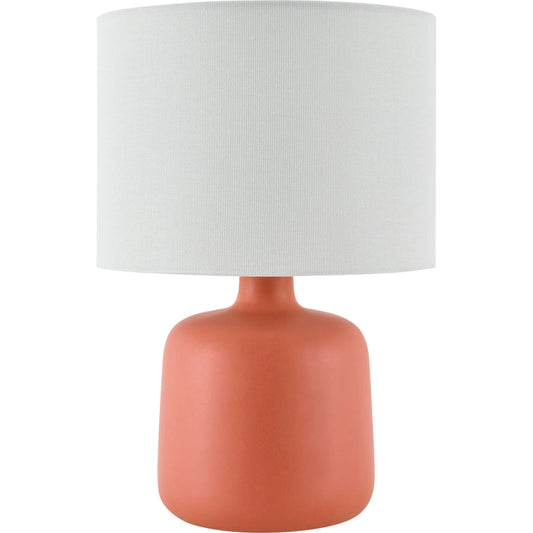 Elio Accent Table Lamp by Livabliss in glazed. Made from ceramic, jute, polystyrene in a modern style.