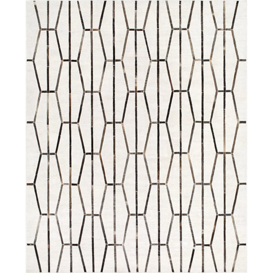 Eloquent Rug - 29556 by Surya. Made from 80% viscose, 20% leather in a unique style.