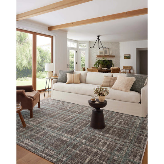 Ember EMB-08 Rug by Angela Rose x Loloi in espresso, multi. Made from 100% polyester in a unique style.