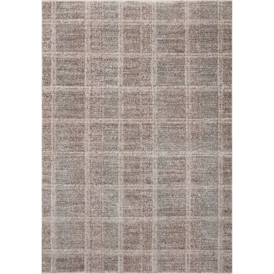 Ember EMB-10 Rug by Angela Rose x Loloi in fog, dove. Made from 100% polyester in a unique style.