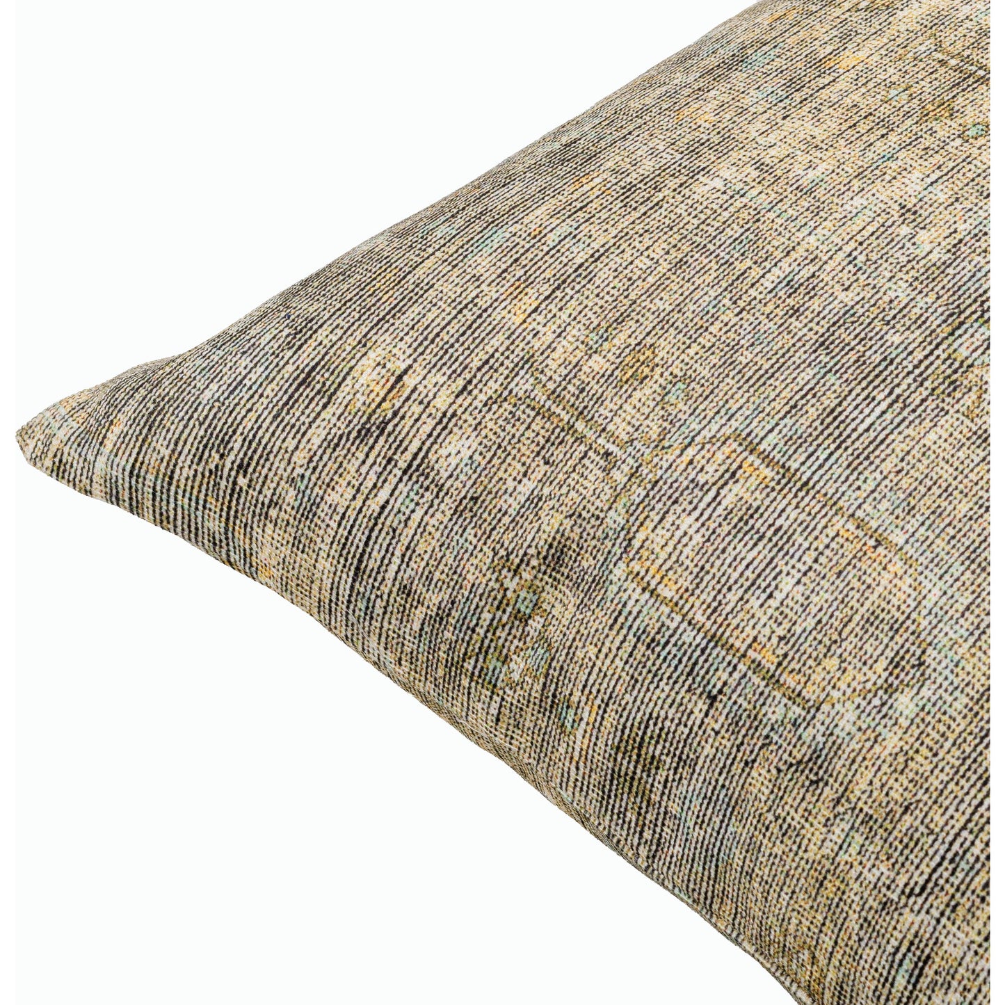 002 SI-2168437,SI-2168438,SI-2168439,SI-2168440,SI-2168441,SI-2168442 | Closeup | Emily Jean Pillow - 534205 by Livabliss in brown, dusty sage, wheat, black. Made from polyester in a modern style.