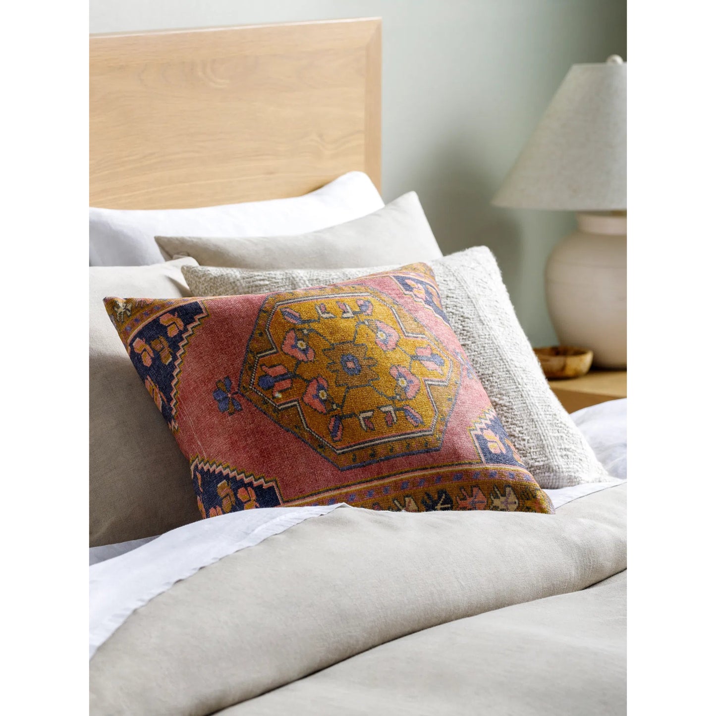 003 SI-2168461,SI-2168462,SI-2168463,SI-2168464,SI-2168465,SI-2168466 | Lifestyle | Emily Jean Pillow - 534225 by Livabliss in plum, mustard, navy, denim, dusty pink. Made from polyester in a traditional style.
