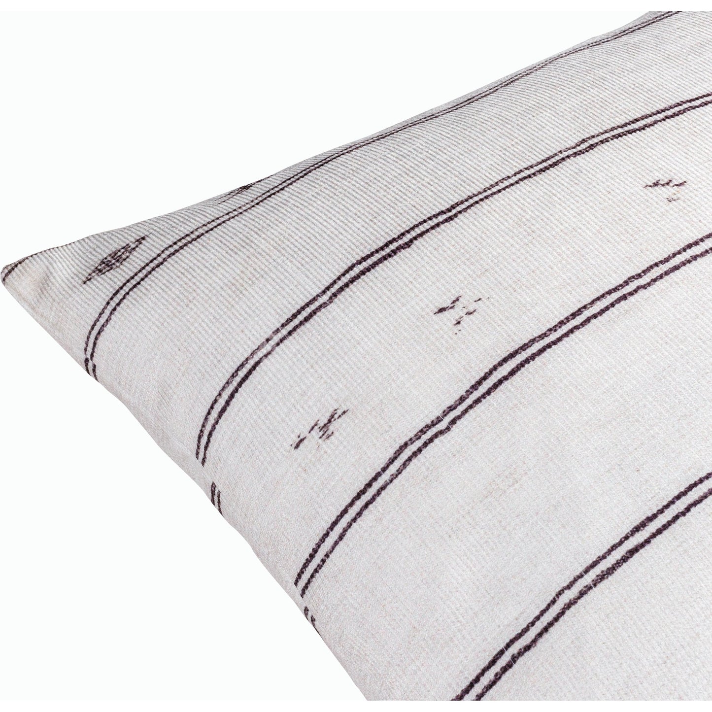 002 SI-2168473,SI-2168474,SI-2168475,SI-2168476,SI-2168477,SI-2168478 | Closeup | Emily Jean Pillow - 534235 by Livabliss in white, black. Made from polyester in a modern style.