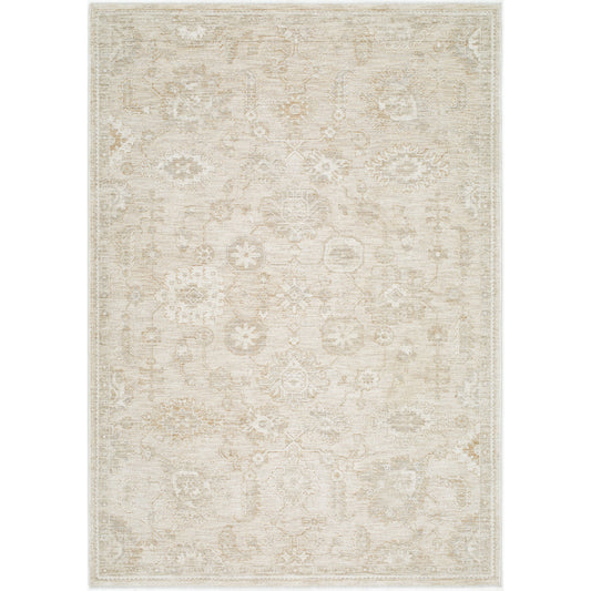 Emory Rug - 527521 by Livabliss in ivory, tan, cream, light gray. Made from face: 100% polyester, warp: 100% polyester in a unique style.