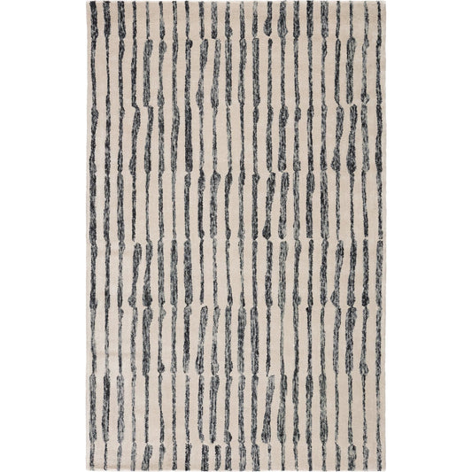 Etho By Nikki Chu ENK13 Rug by Jaipur Living in cream, slate. Made from 70% wool, 30% viscose in a unique style.
