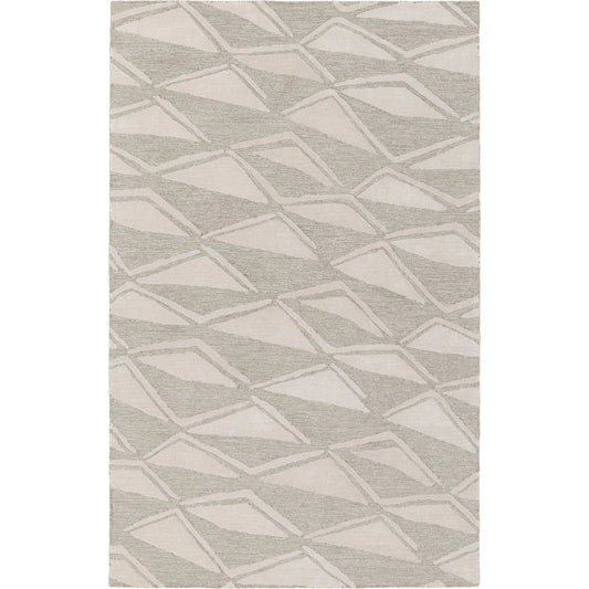 Etho By Nikki Chu ENK18 Rug by Jaipur Living in gray, cream. Made from 60% wool 40% viscose in a unique style.