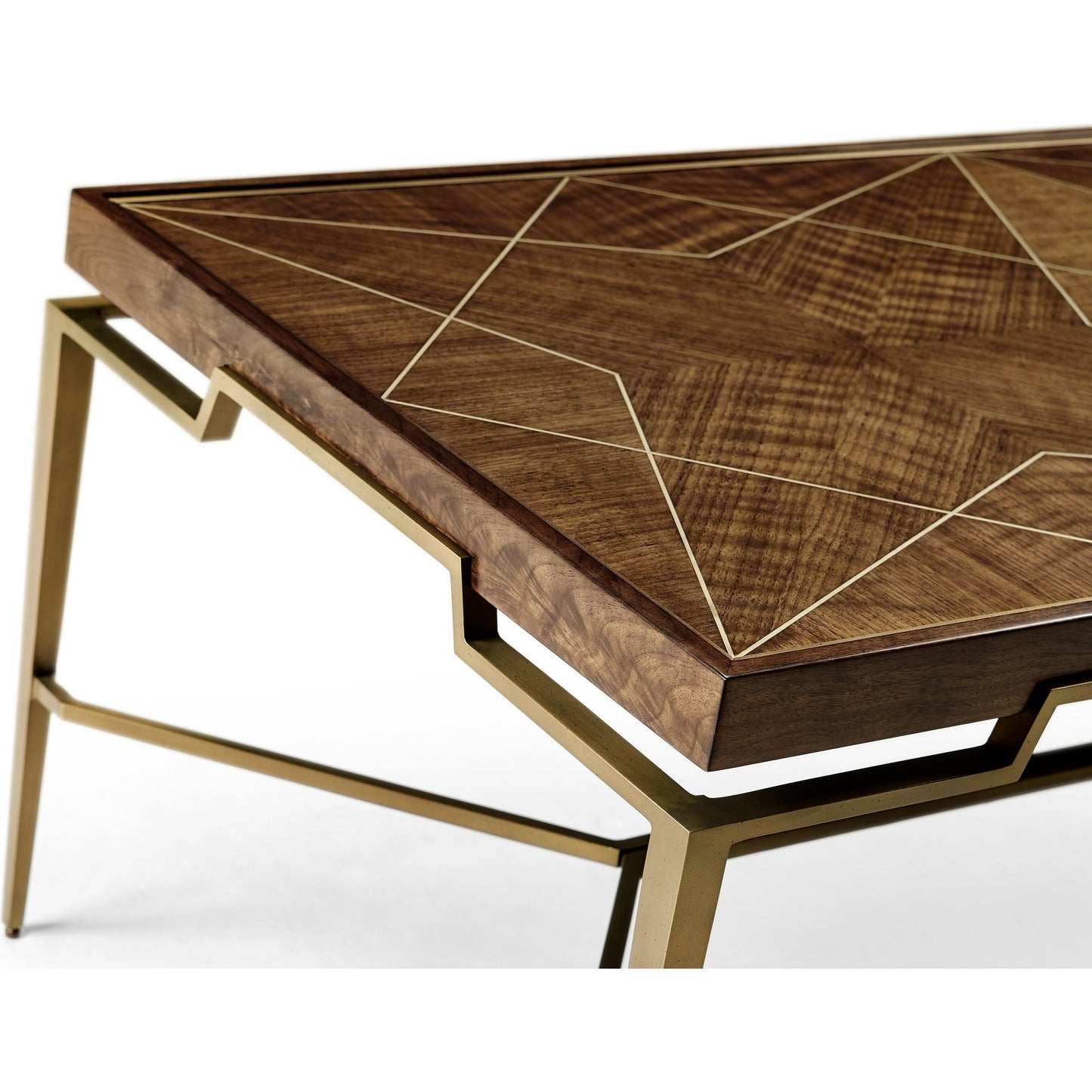 004 SI-1991102 | Additional Silo | Toulouse Cocktail Table by Jonathan Charles in walnut. Made from walnut quarter figured veneer in a modern style.