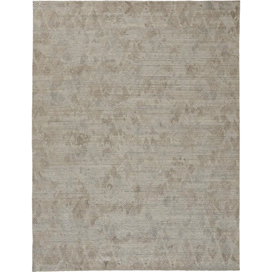 Elias Rug - 6718F by Feizy in gray, taupe. Made from viscose, wool in a unique style.