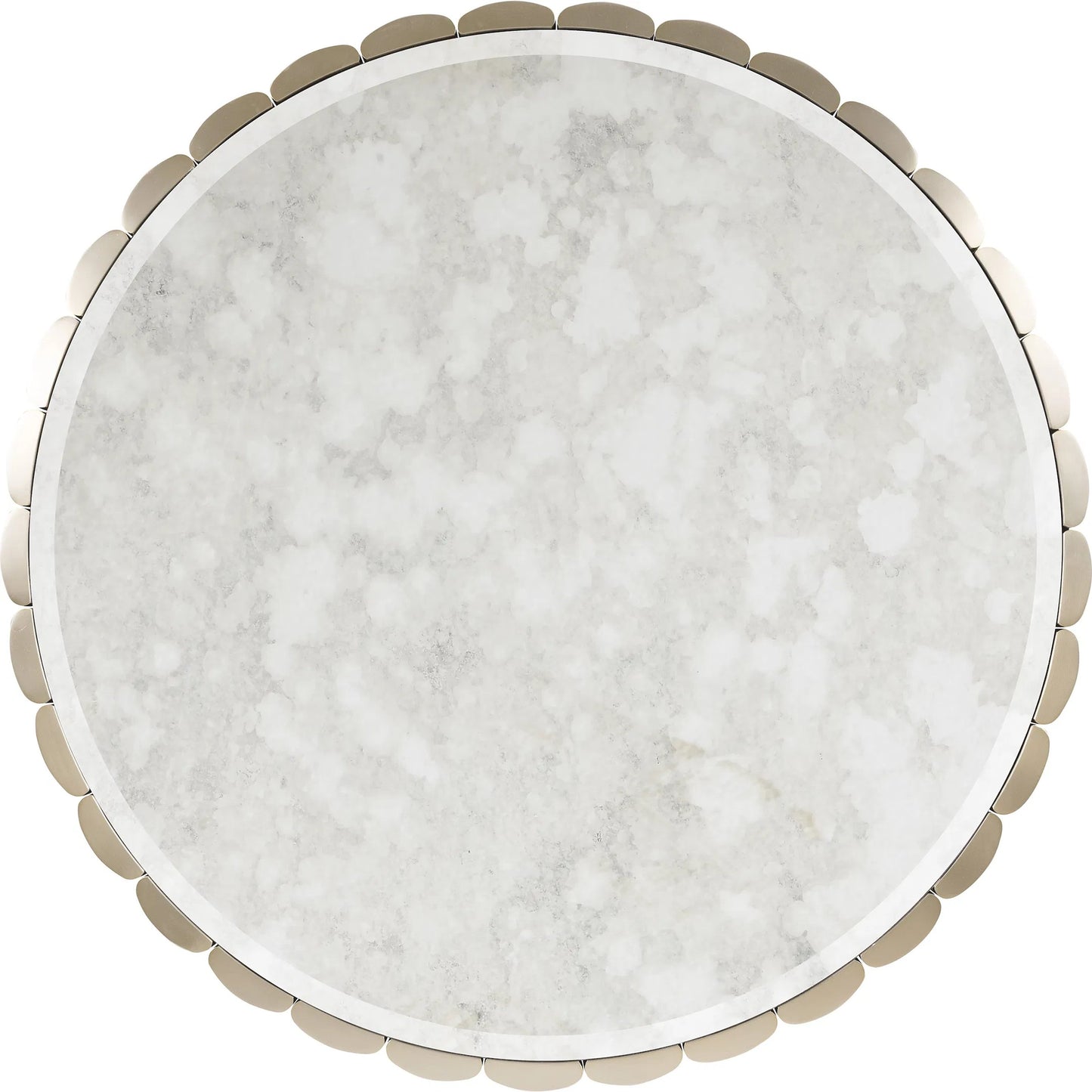 002 SI-2458418 | Additional Silo | Melange Time Flies Cocktail Table by Hooker Furniture in champagne silver, gold metal. Made from fabric, 82% polyester, 13% acrylic, 5% linen, metal, mirror in a modern style.