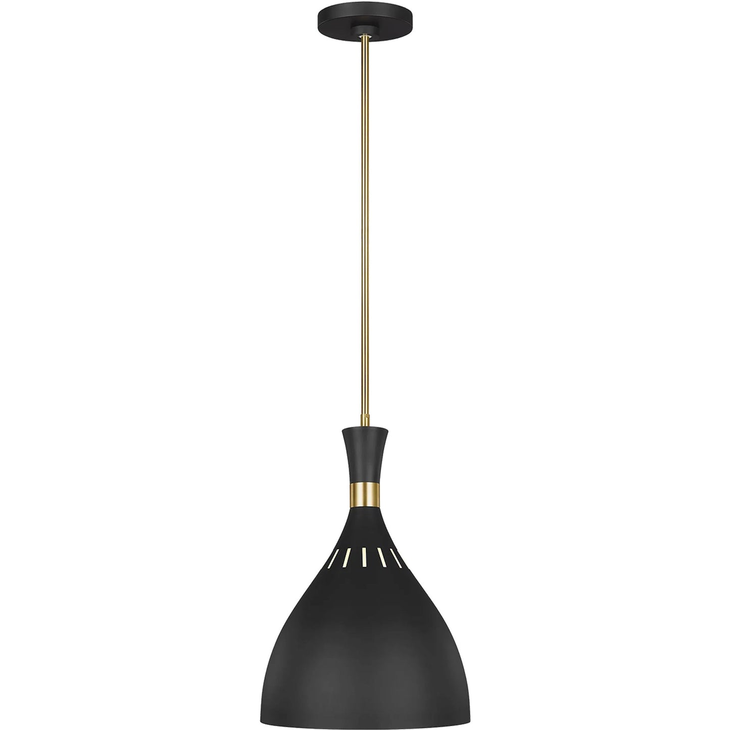 001 SR-735767 | Primary Silo | Joan Large Pendant by Generation Lighting in midnight black. Made from steel in a modern style.